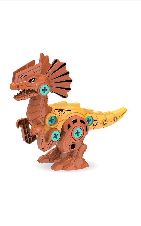 Dinosaur Building Blocks Educational Toy Double Crown Dragon OPP bag — image 1
