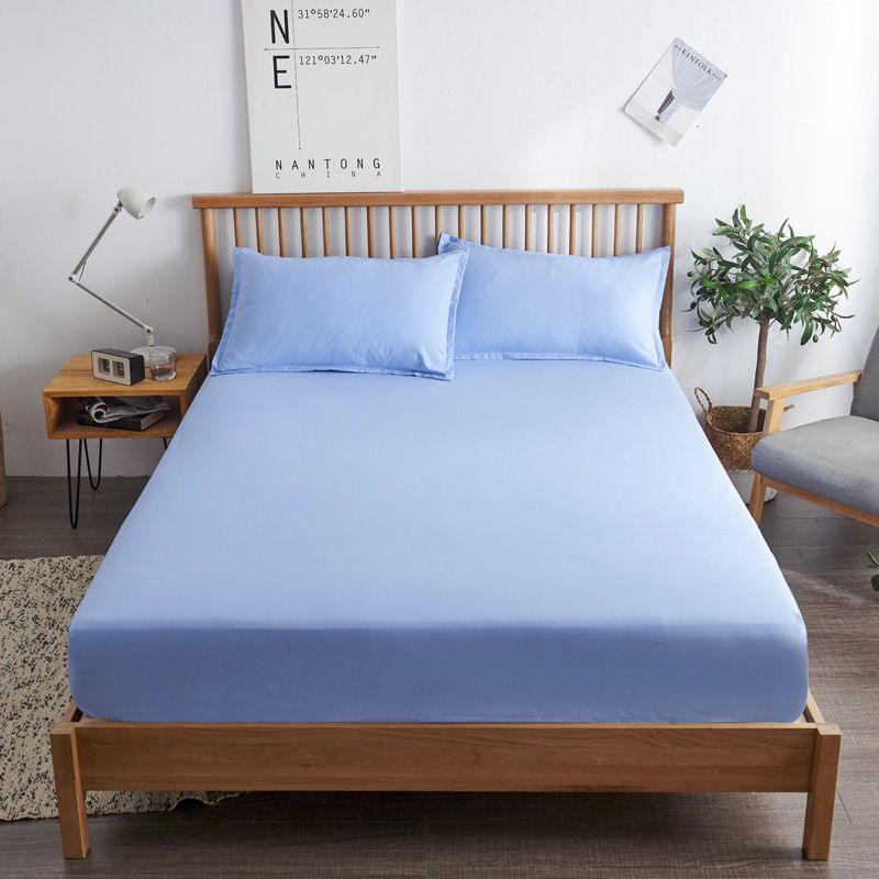 Yuan sheng Cotton Mattress Cover Fitted Style Blue 140/200cm standard