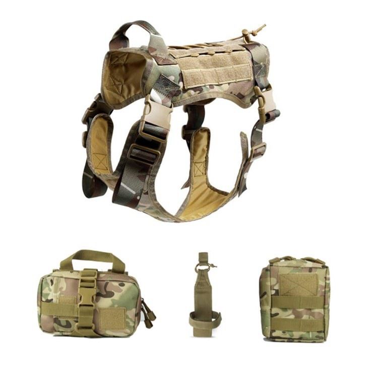 FW Tactical Dog Vest 1000D Nylon Large CP camouflage XL view 6