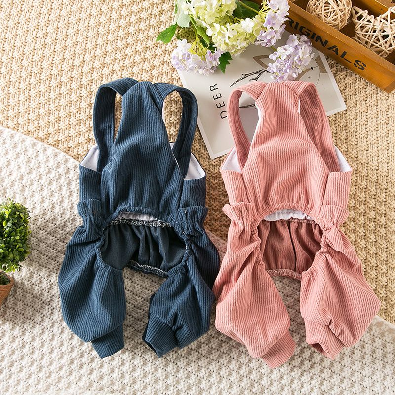 Dog Clothes Brand Pet Suspenders Small Dogs Puppy suspenders pink view 3