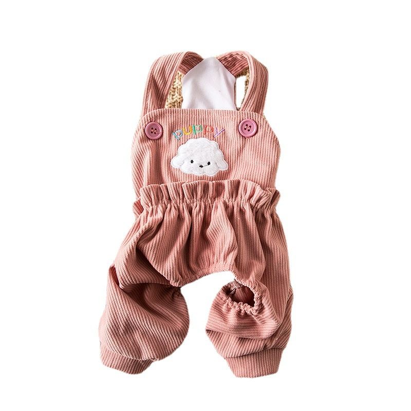 Dog Clothes Brand Pet Suspenders Small Dogs Puppy suspenders pink view 6