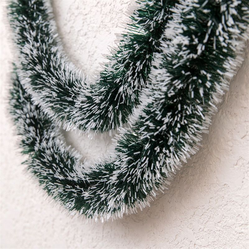 Tinsel Decoration Christmas New Year Dark Green Tops-dark green green edge view 3