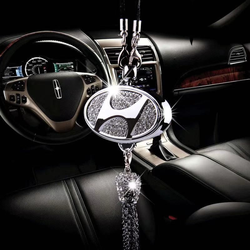 Car Perfume Pendant Car Logo Diamond Ornament Modern — image 1