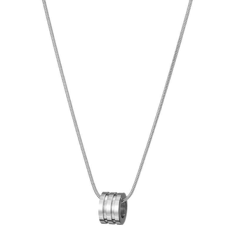 Titanium Steel Geometric Necklace Snake Bone Chain Titanium steel small view 2