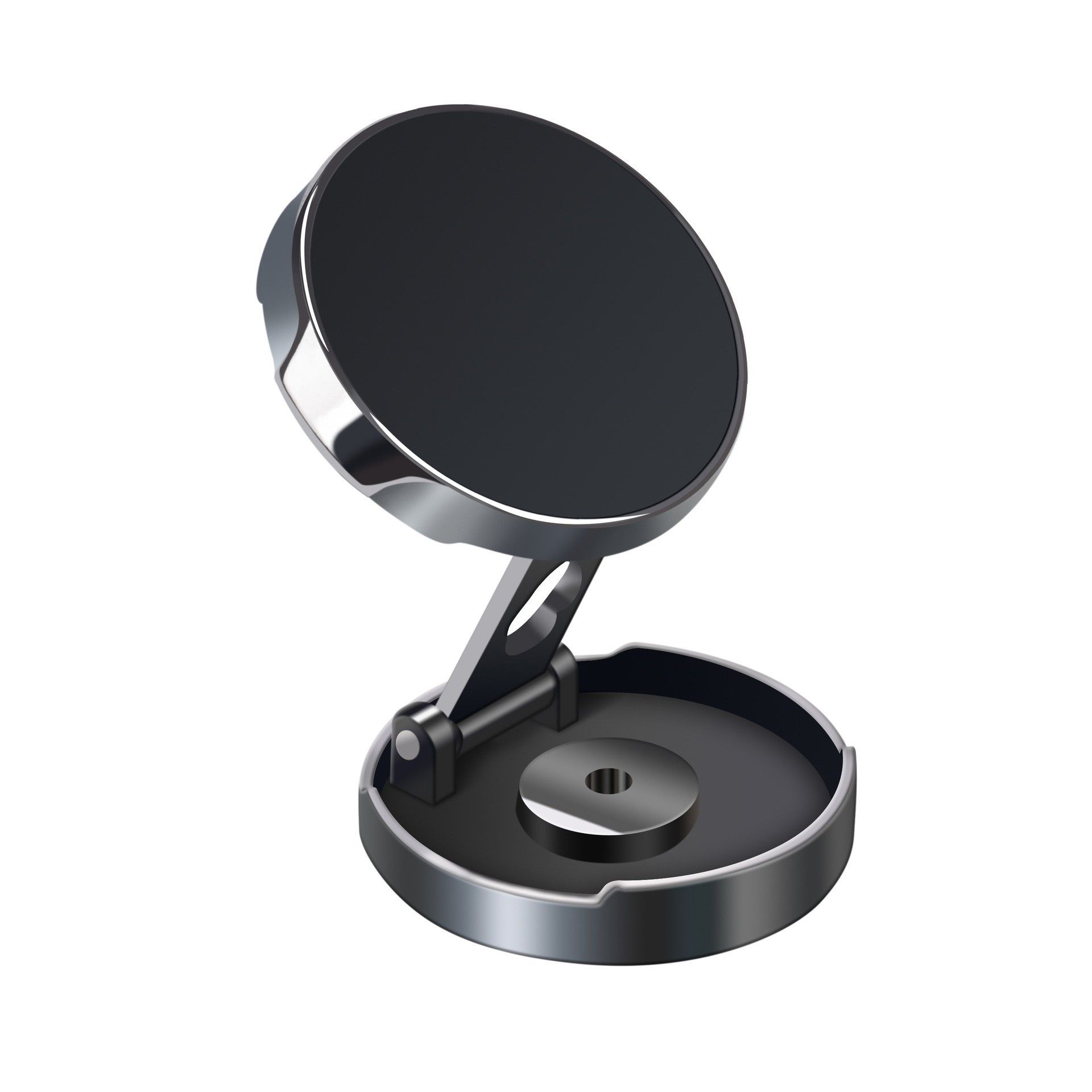 THIS IS SPRING Car Magnetic Phone Holder Foldable. [F8 folding metal magnetic view 3