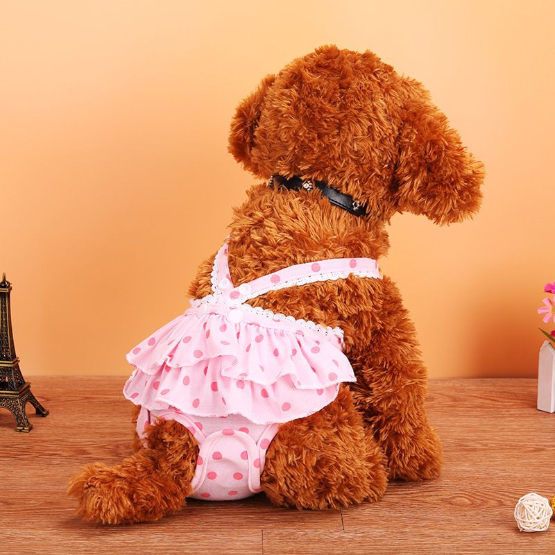 Pet Dog Menstrual Pants Cotton Pink S XXL — image 1