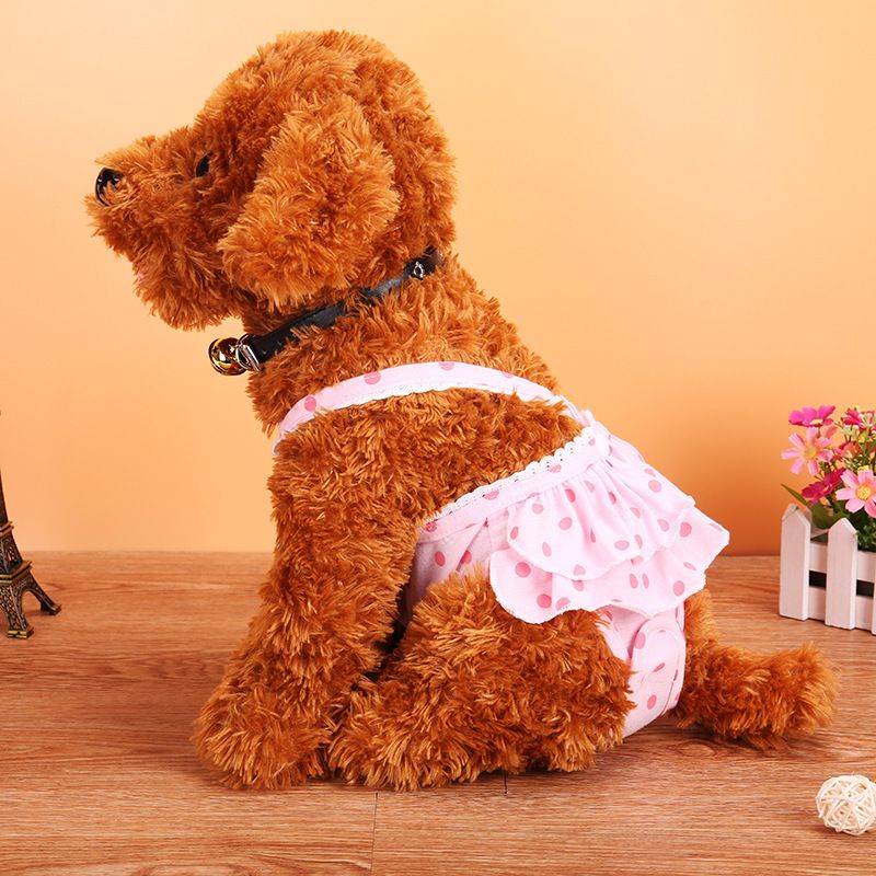 Pet Dog Menstrual Pants Cotton Pink S Purple Size: S view 5