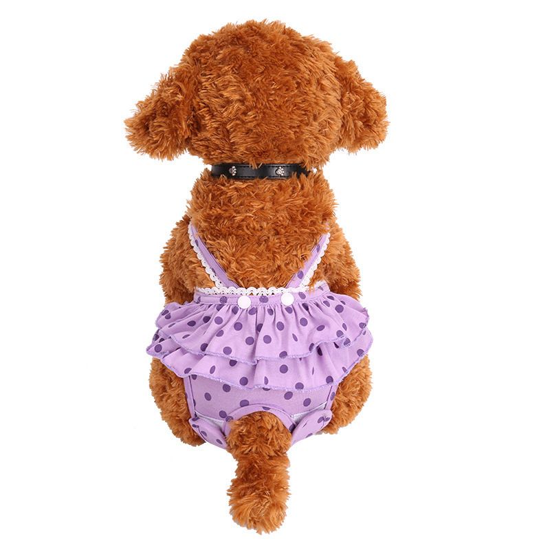 Pet Dog Menstrual Pants Cotton Pink S Black Size: S view 4