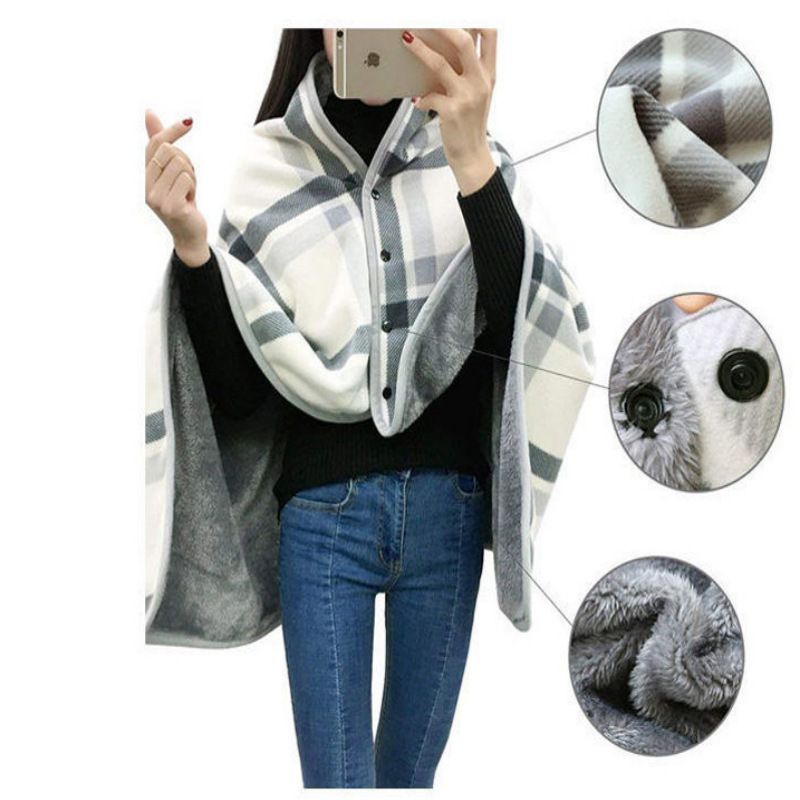 Essou Polyester Fleece Blanket Geometric 80x130cm WHITE CHECK 80*130cm view 5