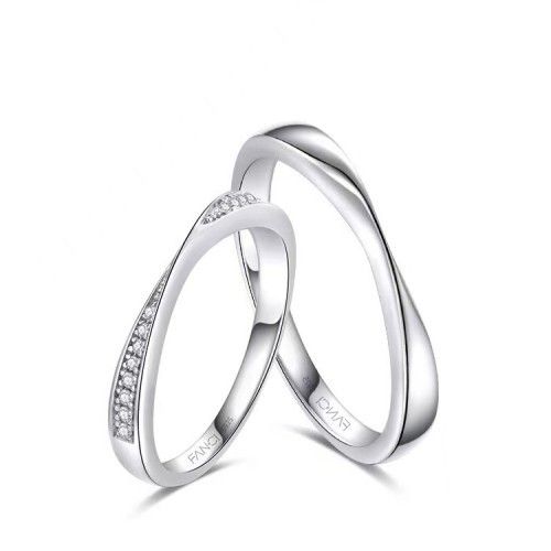 Fang qi Copper Mobius Ring for Couple Men's