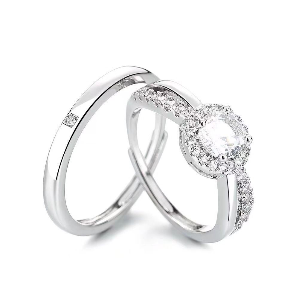 Fang qi Copper Mobius Ring for Couple Simple Love Men's view 3