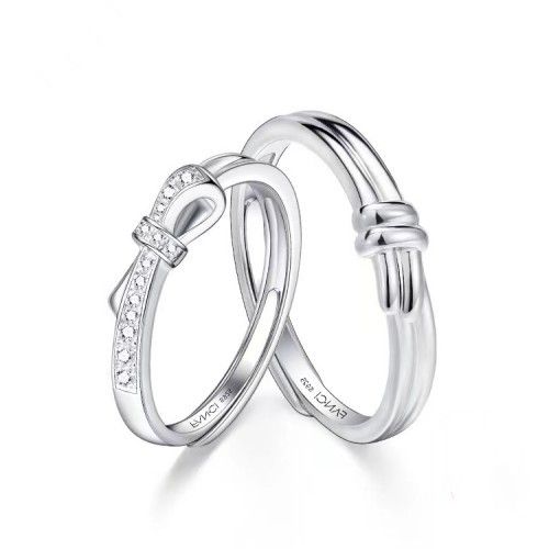 Fang qi Copper Mobius Ring for Couple Simple Love Women's