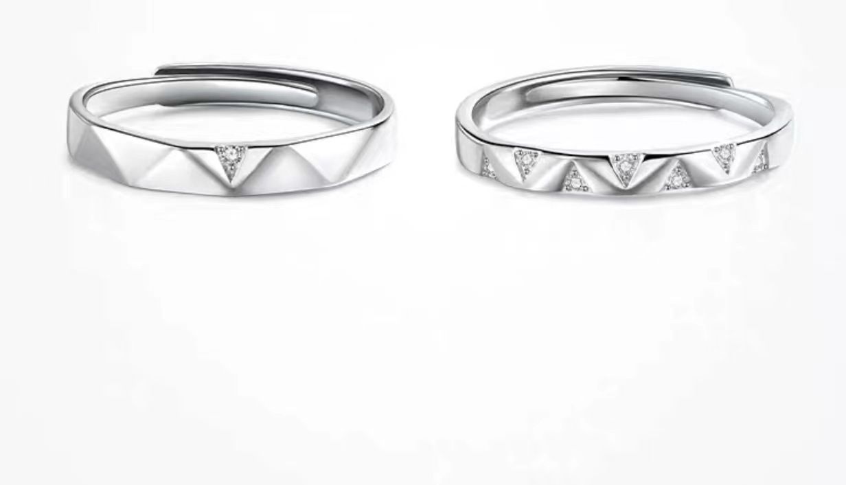 Fang qi Copper Mobius Ring for Couple Starry sky A pair