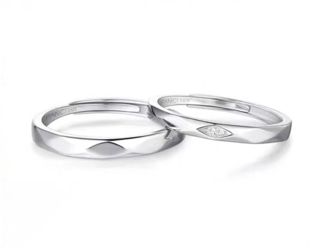 Fang qi Copper Mobius Ring for Couple Love A pair