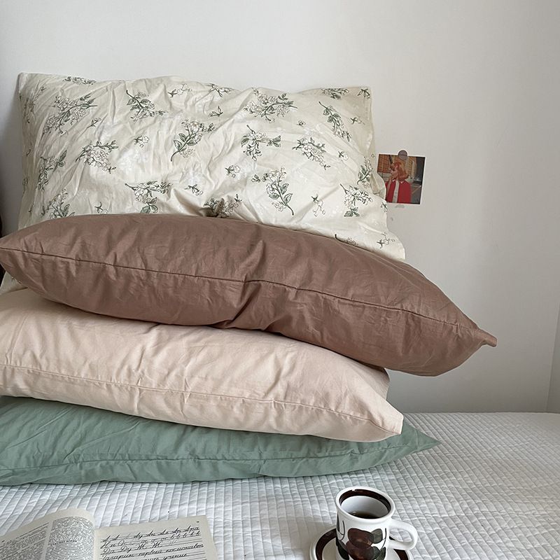 Lu Mi Er Pillowcase Cotton Twill Vintage Flower 48x74 Cotton twill chubby view 3