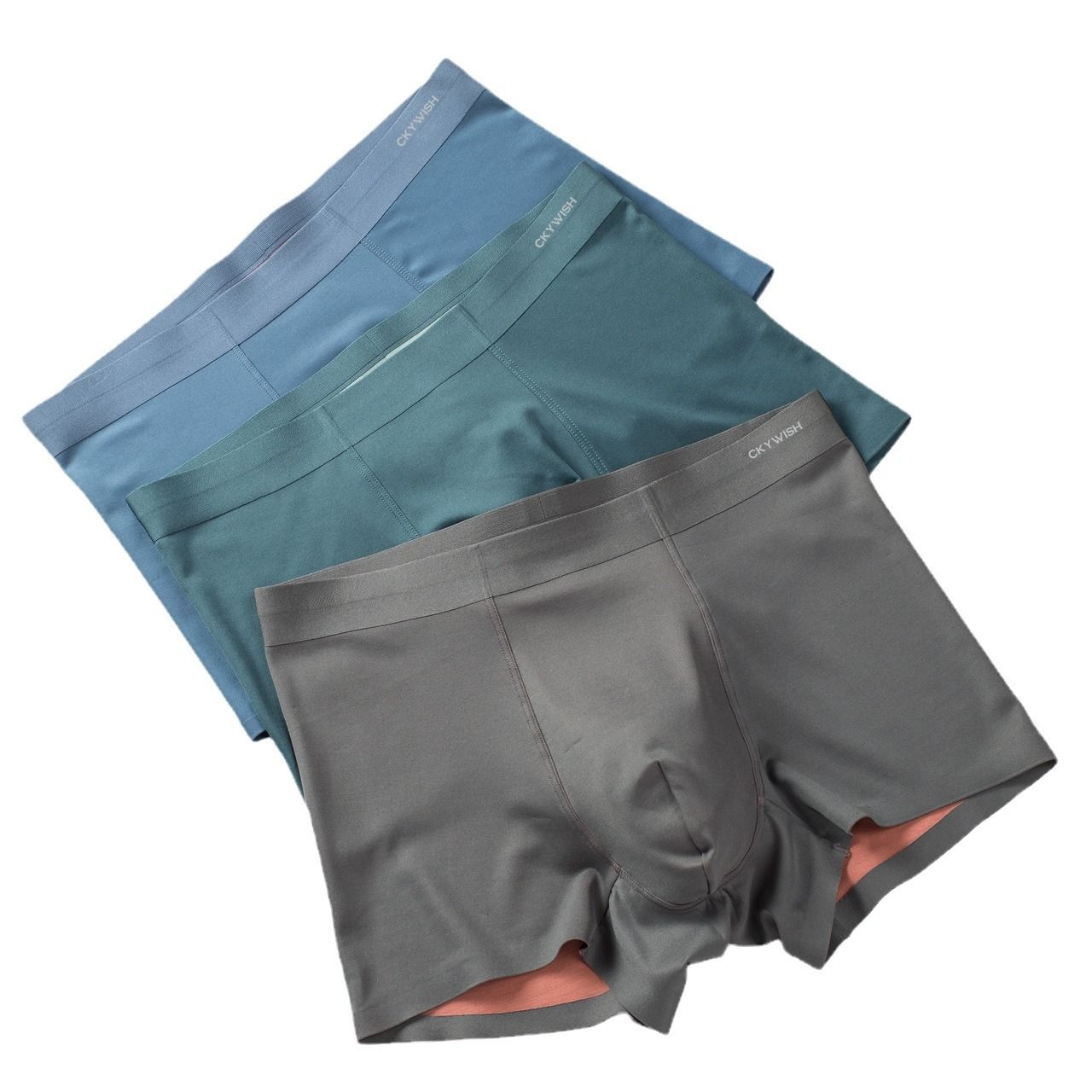 100 Pcs Modal Men Underwear Antibacterial Breathable... Xinghe Silver XL view 3