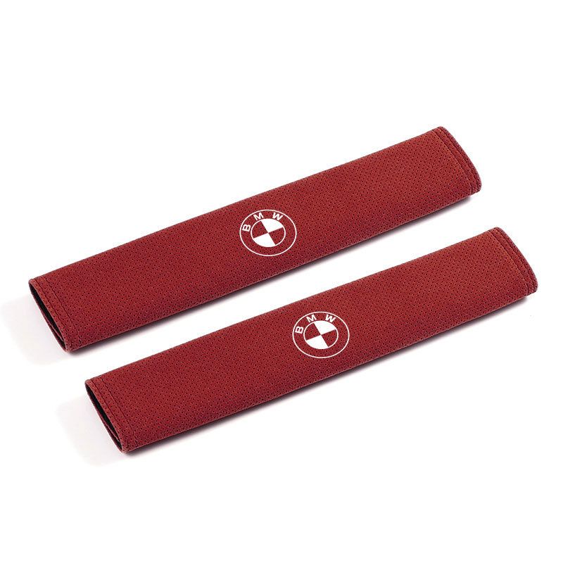 BMW Seat Belt Shoulder Protector Suede 21.5 * 6.5cm black single view 6