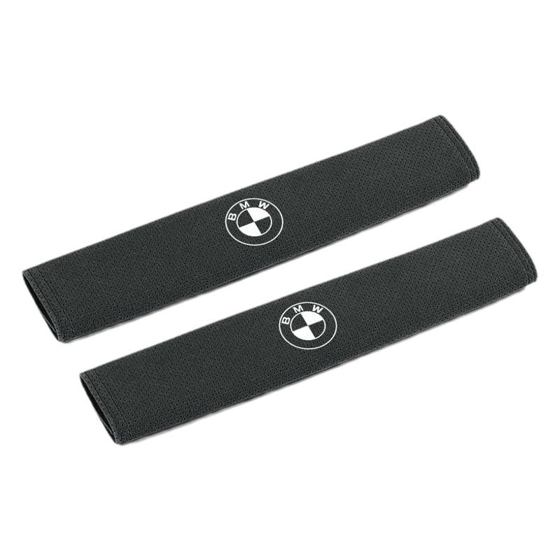 BMW Seat Belt Shoulder Protector Suede 31.2 * 6.5cm orange pair view 2