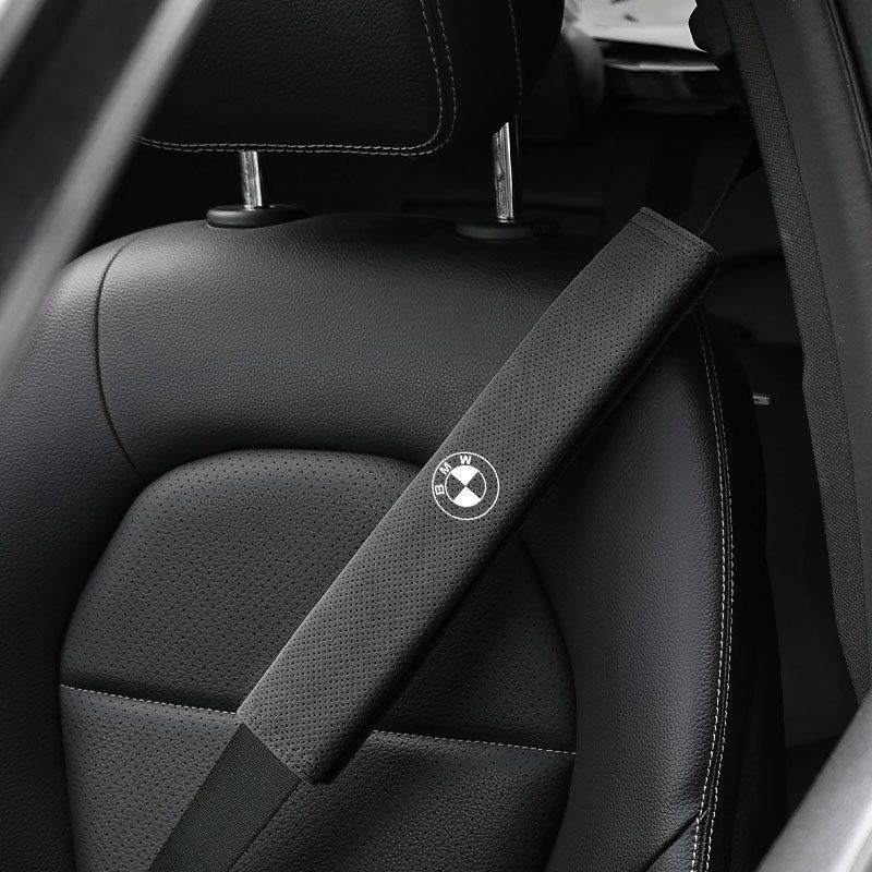 BMW Seat Belt Shoulder Protector Suede 31.2 * 6.5cm orange pair view 4