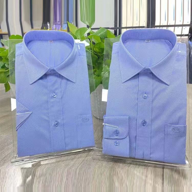 Shan Lang Men Long Sleeve Cotton Shirt High Cotton white shirt short sleeve