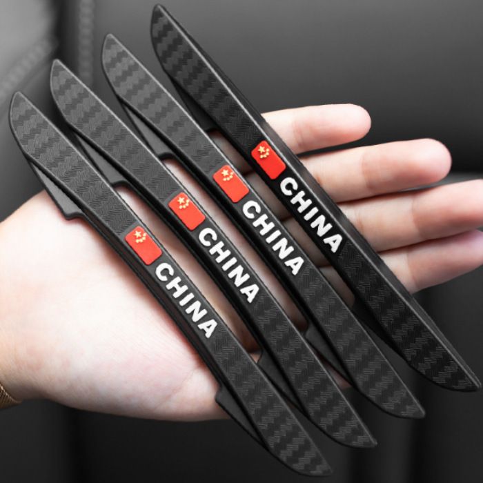 Car Door Anti Collision Strip PVC 4pcs National flag: white (a set of 4) view 3