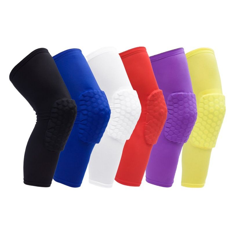 Pro Honeycomb Knee Pads Regular Script Spandex Black