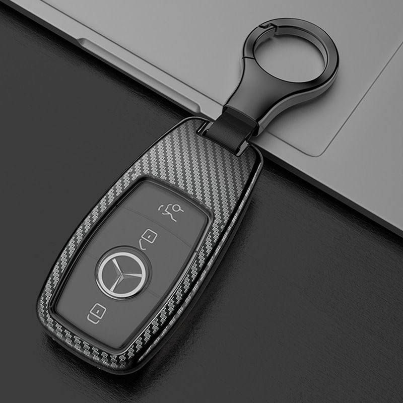 Borden Mercedes Benz Key Shell Zinc Alloy Carbon fiber color-finger buckle — image 1