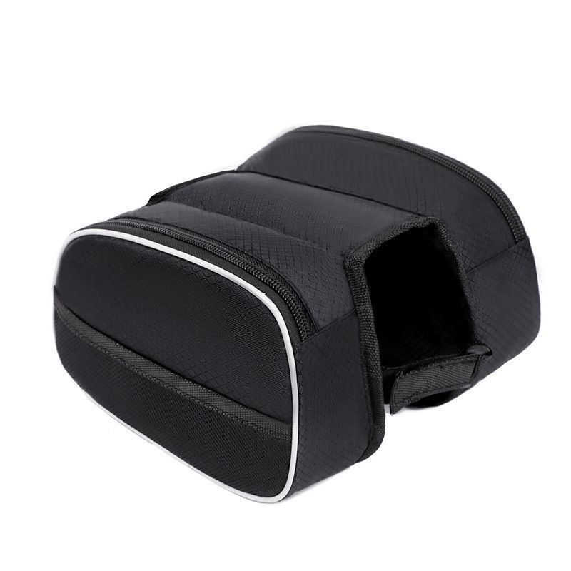 Bicycle Bag Oxford Cloth Storage Front Beam Black plus size M **standard view 2