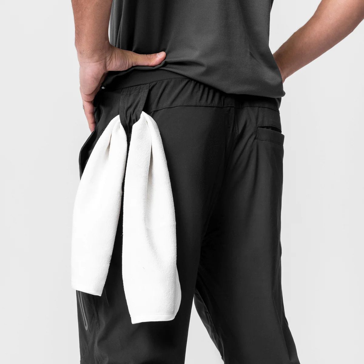 Men Polyester Jogger Pants Spring Autumn Apricot L view 4