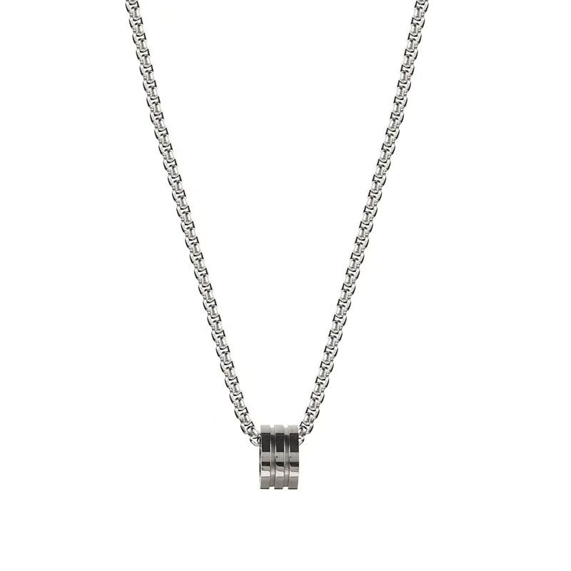 Titanium Steel Necklace Small Waist Pendant Unisex Small waist. 60cm titanium