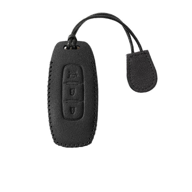 Nissan Key Case Suede OEM d single set with rope view 3