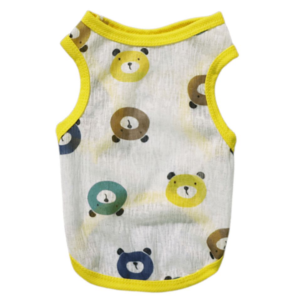 Pet Vest Polyester Summer Dog Cat Clothing Little Bear 3XL