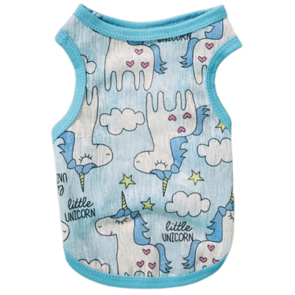 Pet Vest Polyester Summer Dog Cat Clothing Unicorn 3XL