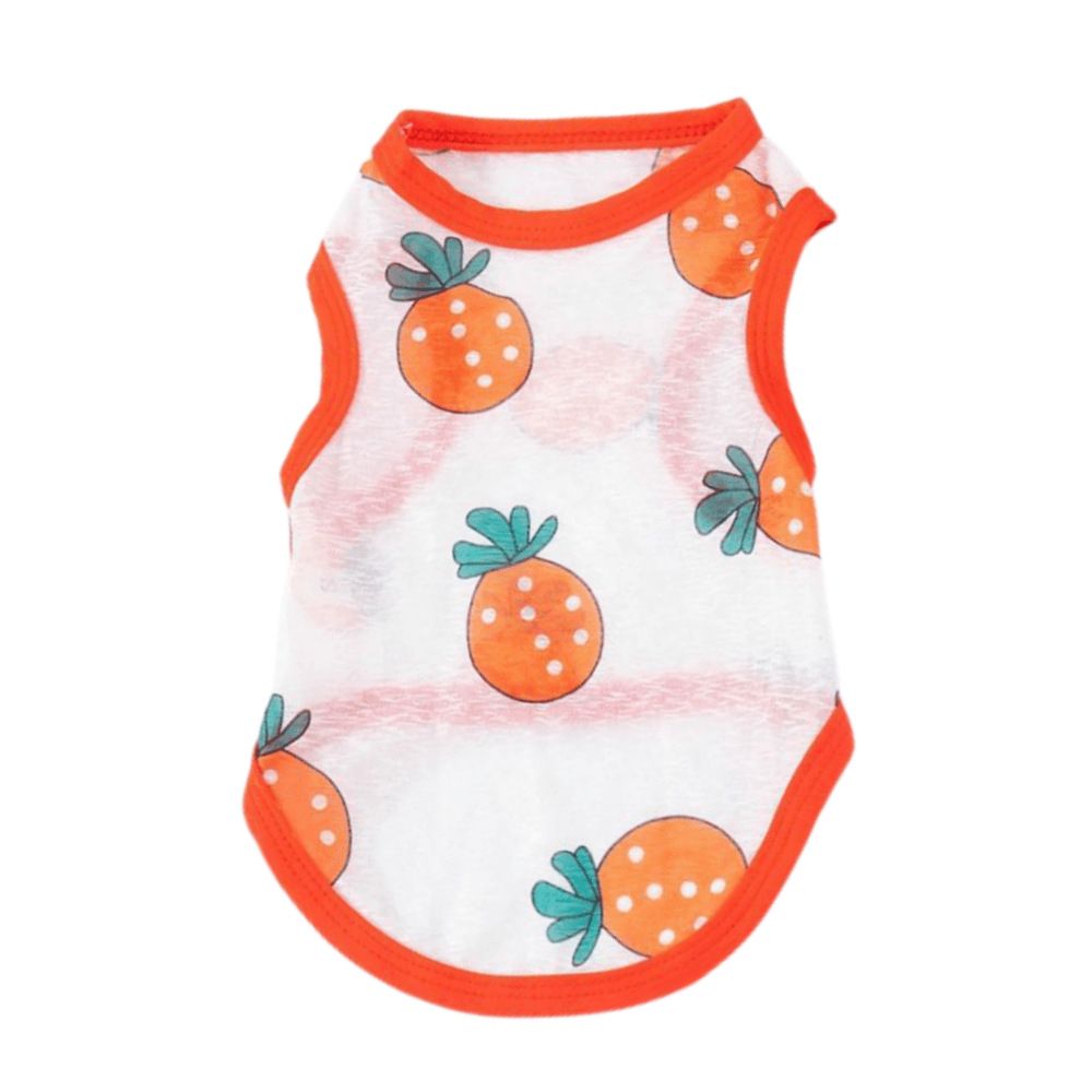Pet Vest Polyester Summer Dog Cat Clothing Orange Orange 4XL