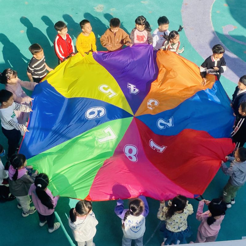 Rainbow Umbrella Cloth Toy 2.6m 8 Panels Number 8 colors (3.6 m free 20 and view 4