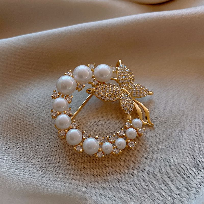 Alloy Butterfly Brooch for Women Electroplated 233# Silver view 6