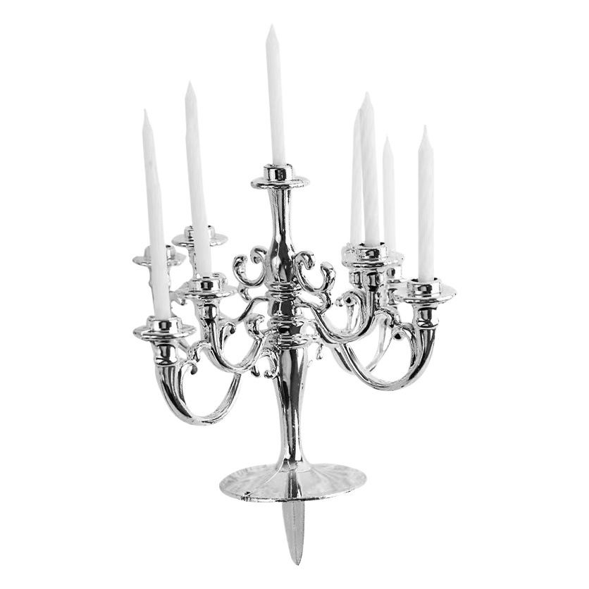 Retro Cake Candlestick Set with Candles Retro (matching candle) view 2