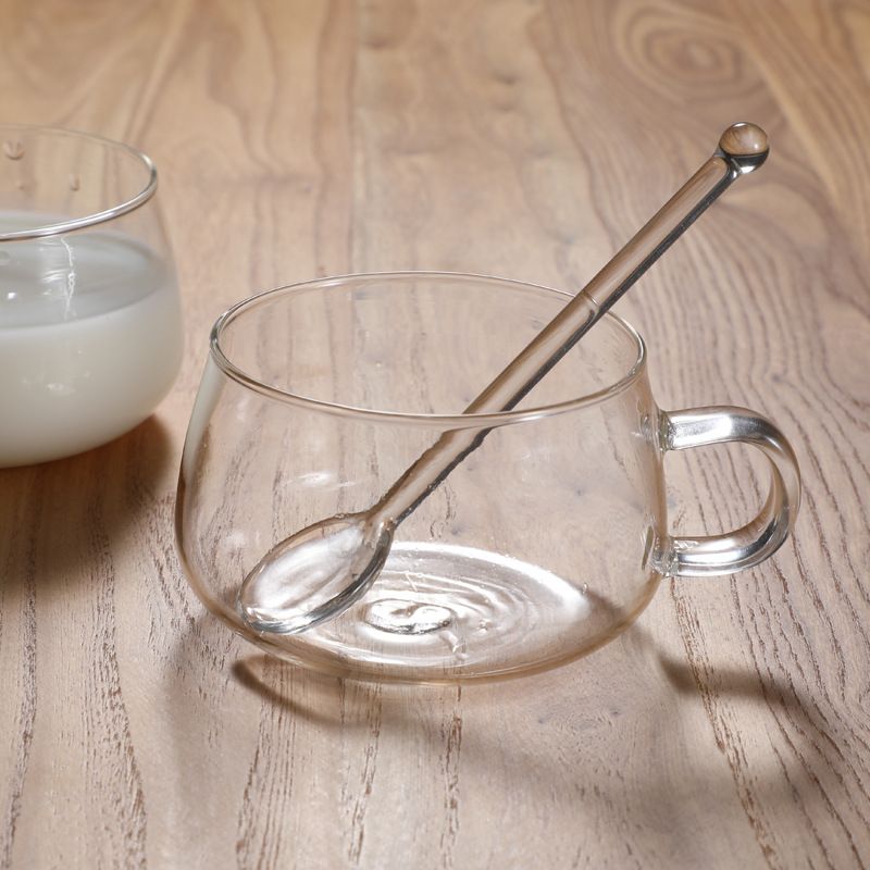 Glass Spoon High Borosilicate Glass Coffee Stirrer small glass spoon view 3