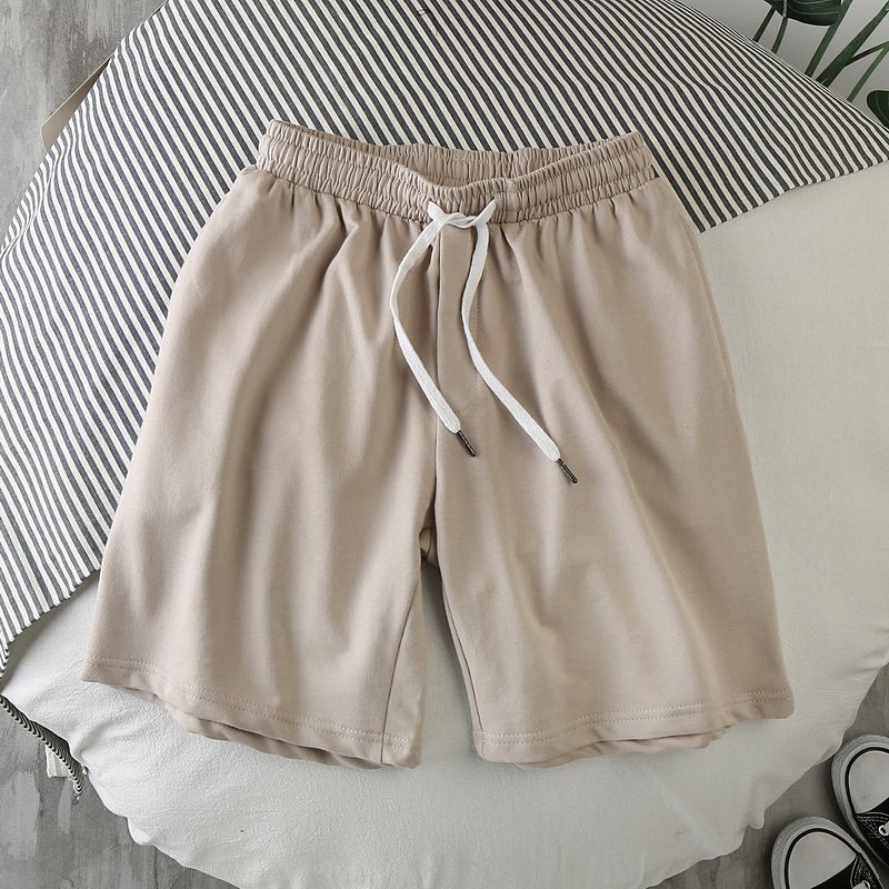 Men Summer Casual Straight Solid Polyester Elastic... Green view 4
