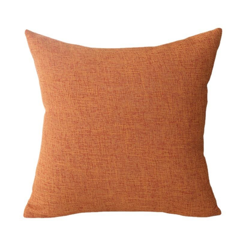 Le Su Cotton Linen Cushion Solid Color with Core 16# grass green view 7