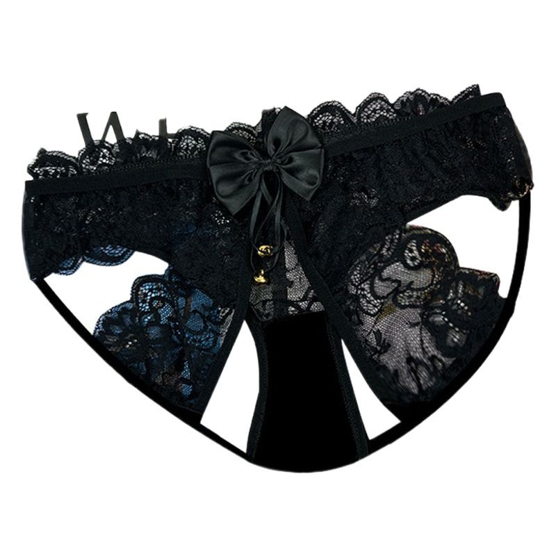 Women Lace Open Crotch Thong Danjiaoxi Yun 5195 White Average code recommended view 2