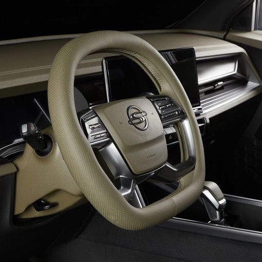 Steering Wheel Cover Artificial Leather 38cm Black view 3