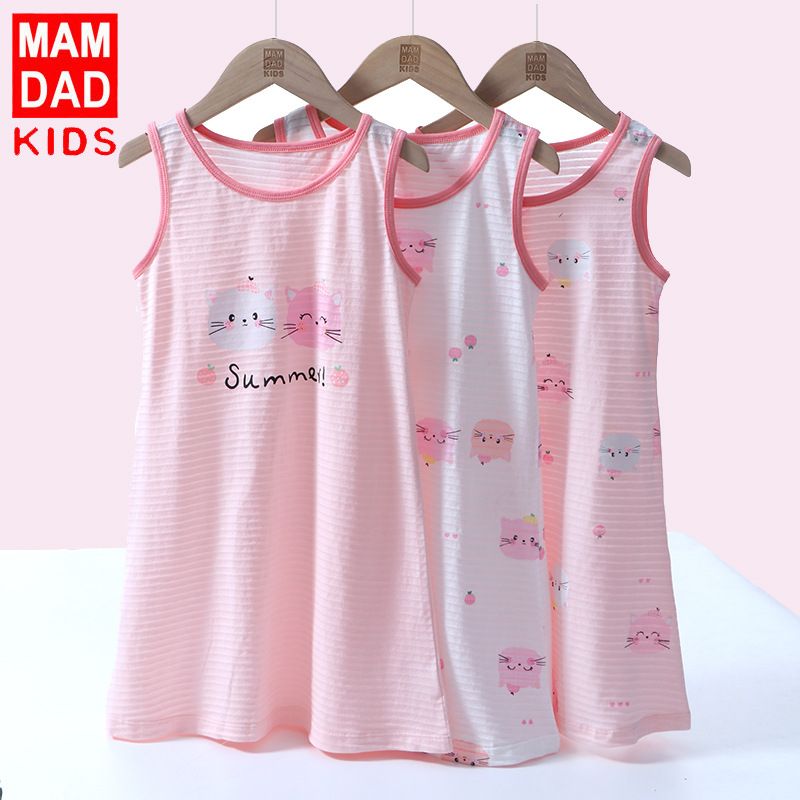 KIDS MAM&DAD Girls Bamboo Cotton Sling Skirt 100% Cotton Pink 140cm view 3