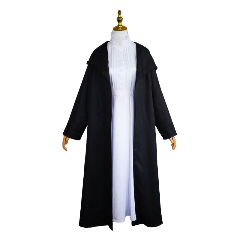 Frieren Cosplay Costume with Wig Polyester Fulilian complete set + wig XL Size: XL