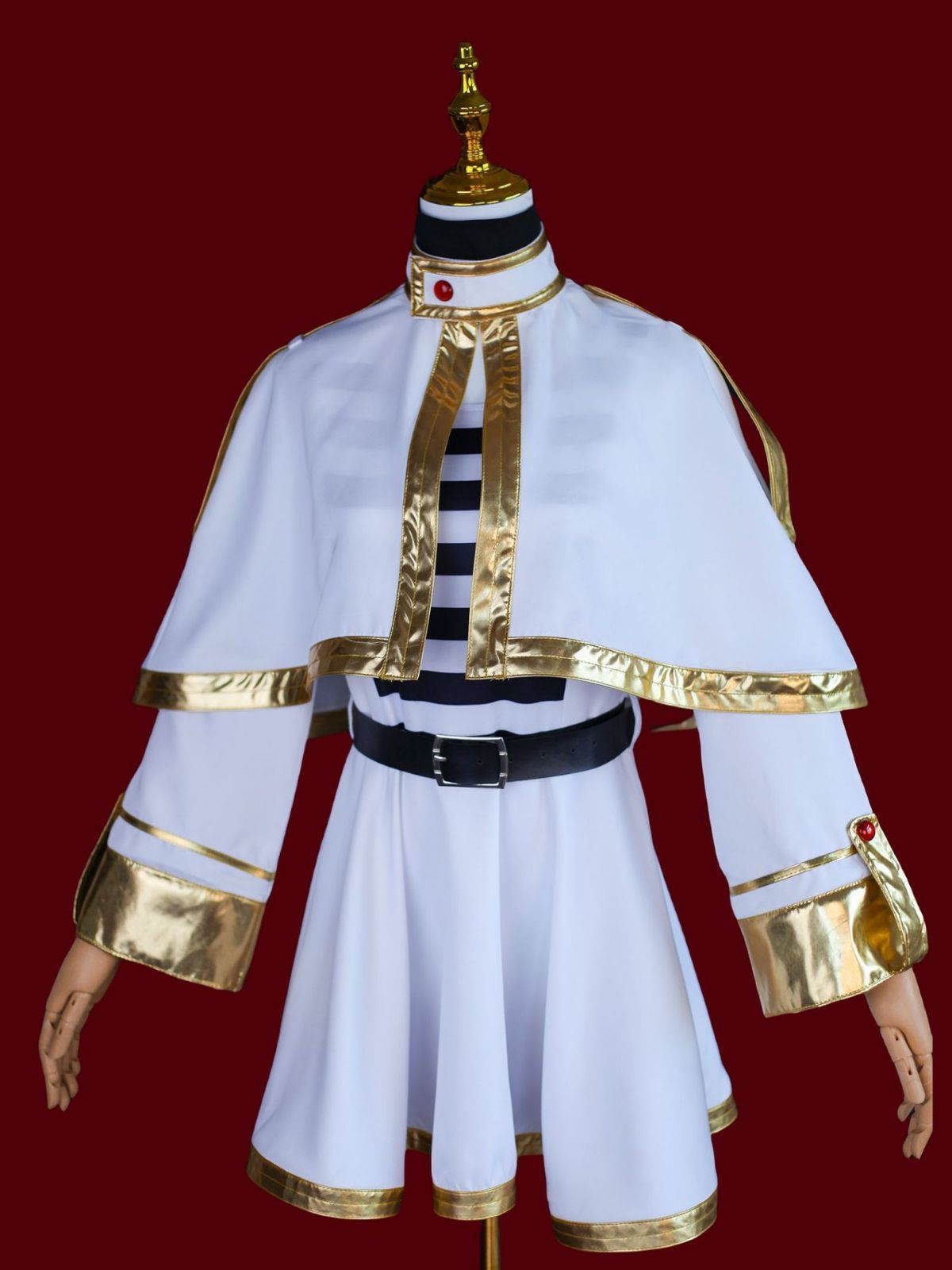 Frieren Cosplay Costume with Wig Polyester Fulilian complete set + wig XL Size: XL view 4