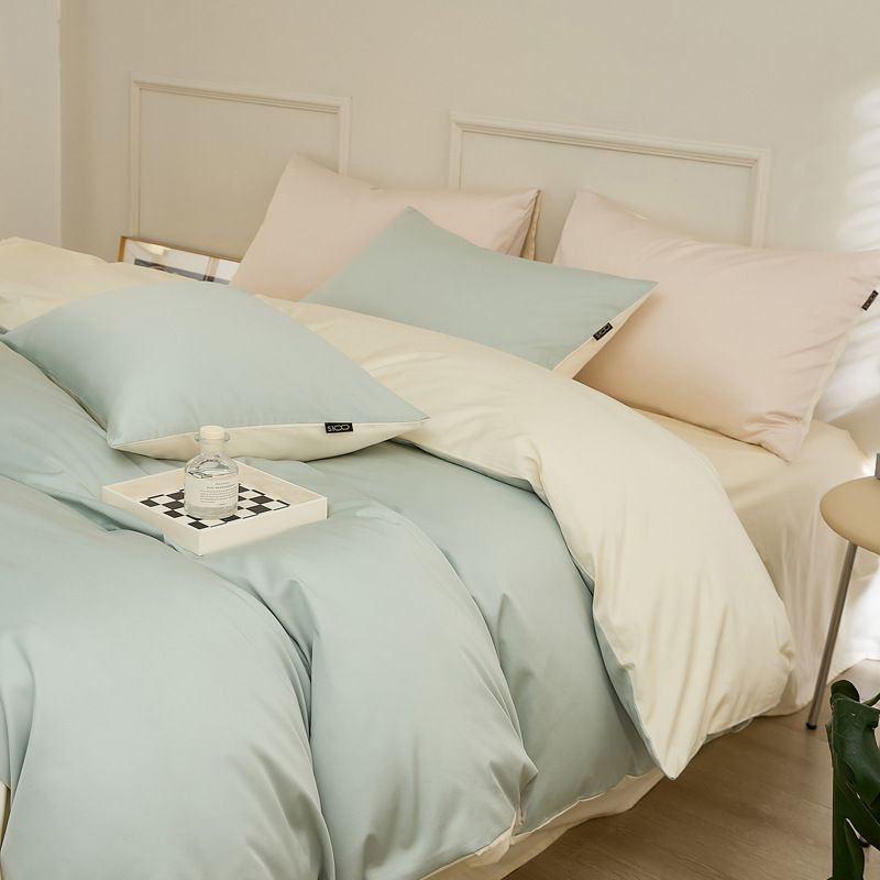 MSY 100 Count Pure Cotton Bedding Set 1.8m bed hat set (quilt cover 200*230cm) view 4