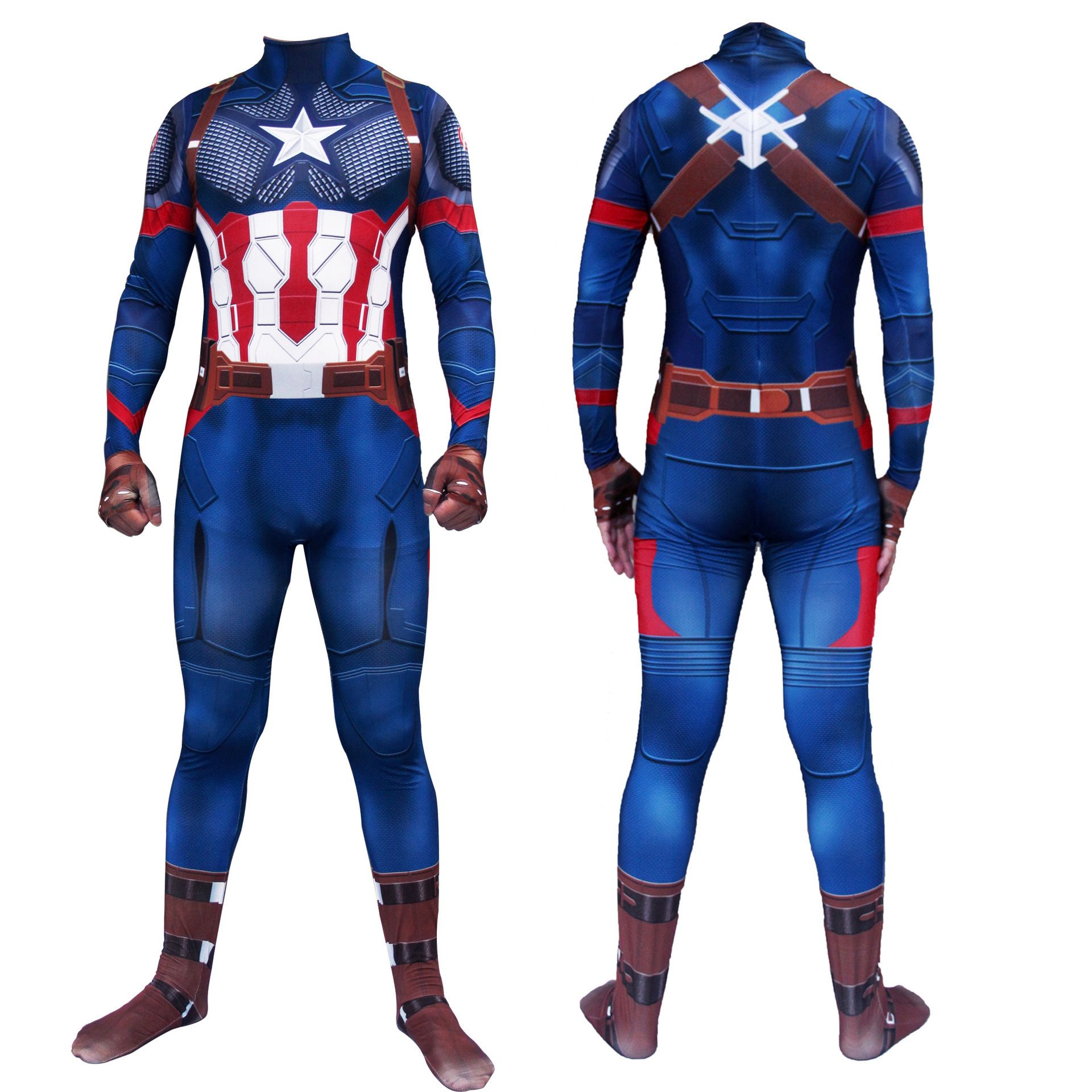 Spiderman Cosplay Costume Milk Silk One Piece Suit New America Team 160