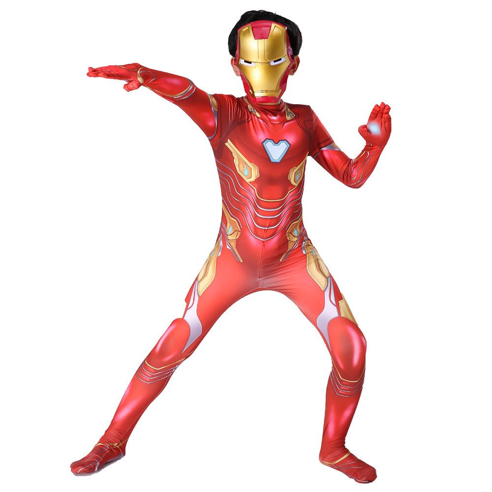 Spiderman Cosplay Costume Milk Silk One Piece Suit Blood Edge Armor + Mask 190