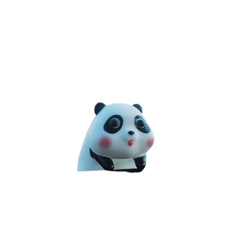 Plastic Cartoon Pig Car Ornament Decoration Little panda ornaments [send film]] view 3