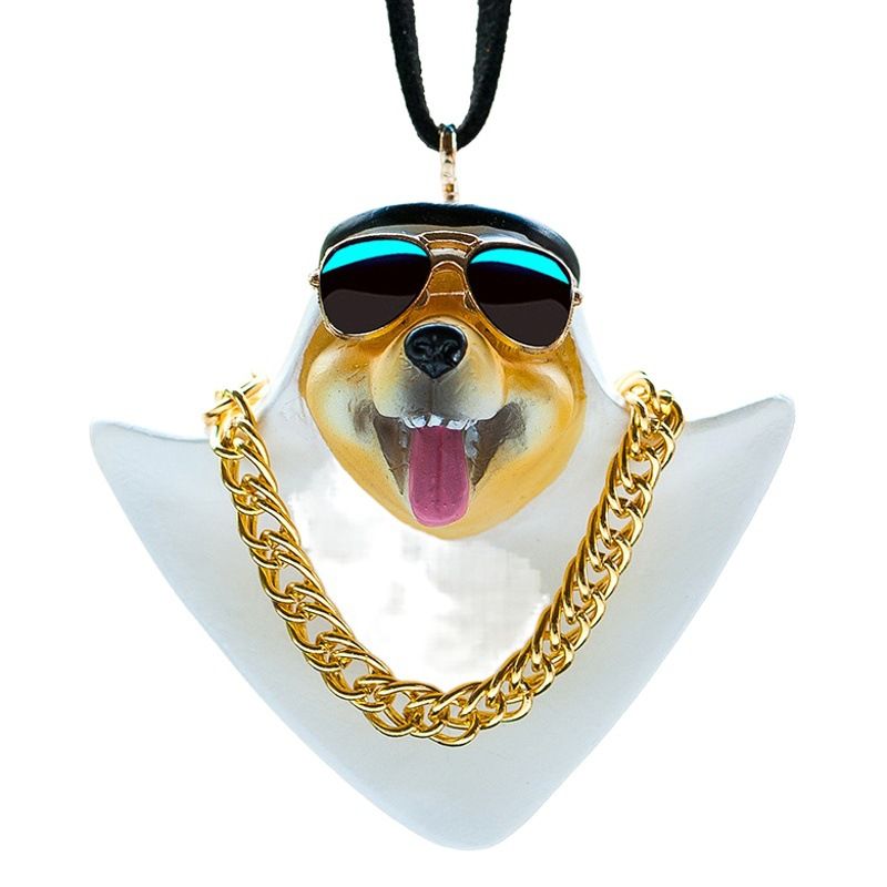 Car Hanging Decoration Xiangche Line Resin Cartoon Akita The richest man duck view 2